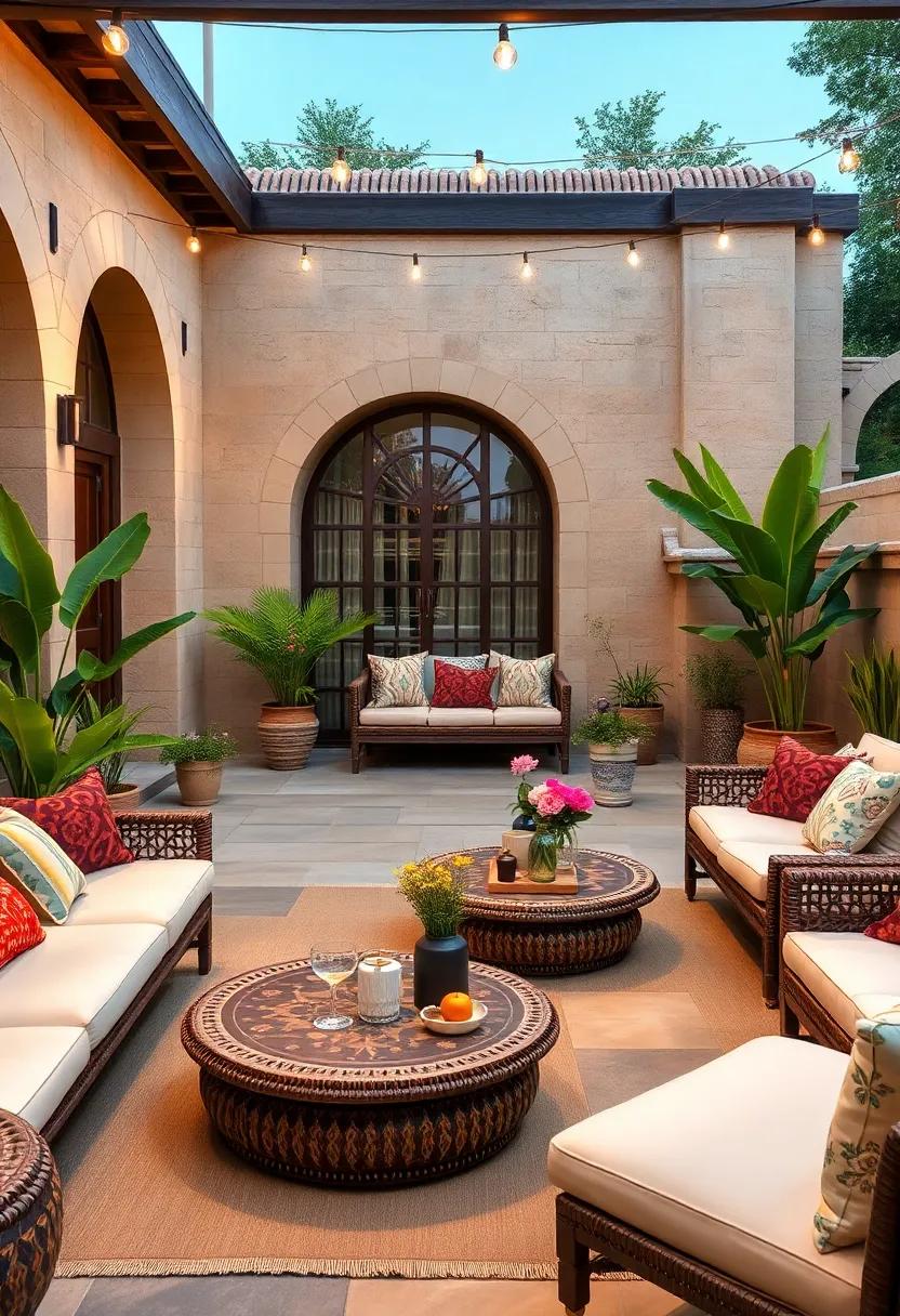 Moroccan-Style Low Tables ​With Decorative Patterns