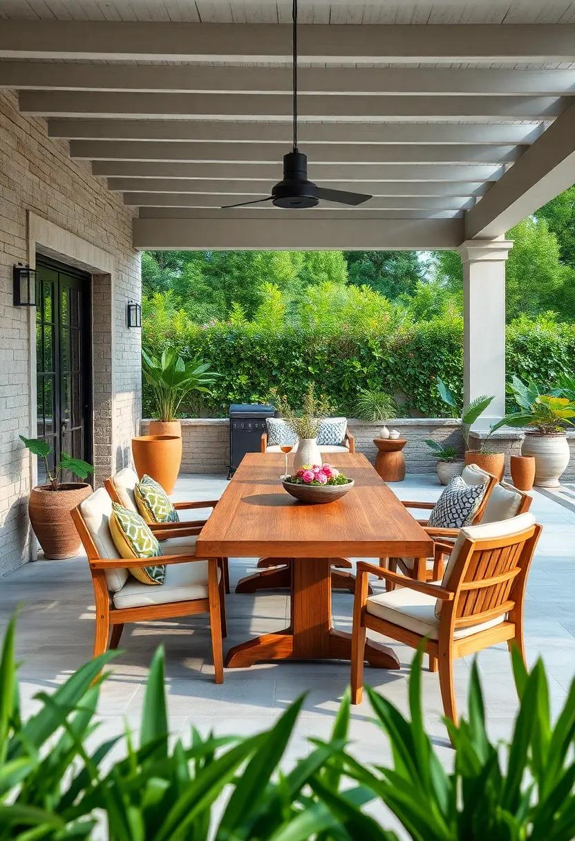 Teak dining Tables Built ⁢to​ Withstand the Elements