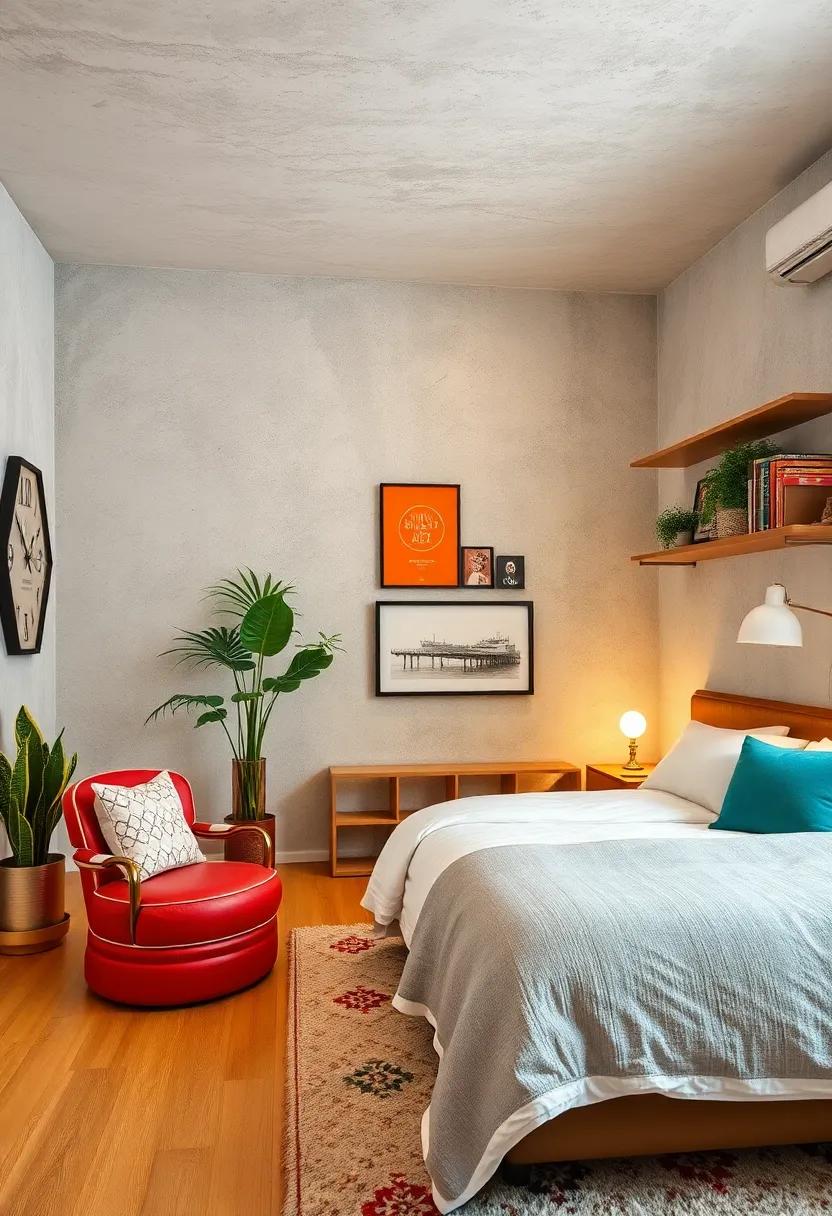 Add Open Shelving for Displaying Retro Books⁢ and Collectibles