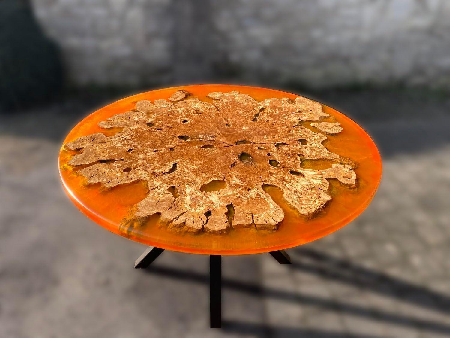 Why We Love Our Custom Orange Lava Epoxy Table Experience