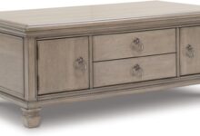 Our Honest Take: Ashley Lexorne Cocktail Table Blends Style & Storage
