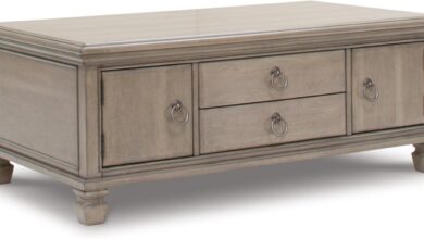 Our Honest Take: Ashley Lexorne Cocktail Table Blends Style & Storage