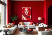 25 Stunning Ruby Red and Ivory Luxury Interiors That Redefine Bold Elegance