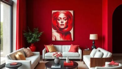 25 Stunning Ruby Red and Ivory Luxury Interiors That Redefine Bold Elegance