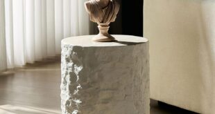 Our Take on the 15.74″ Marble-Style Side Table for Small Spaces