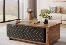 How We Loved the Tribesigns Extendable Coffee Table’s Style & Storage