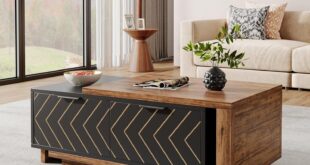 How We Loved the Tribesigns Extendable Coffee Table’s Style & Storage