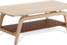 Our Honest Take on the Modern 2-Tier Wood Coffee Table