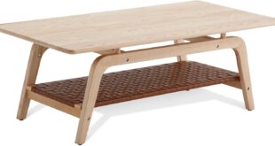Our Honest Take on the Modern 2-Tier Wood Coffee Table