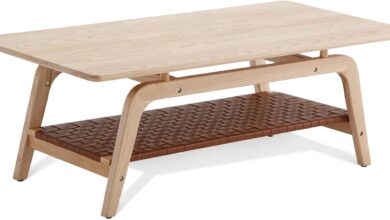 Our Honest Take on the Modern 2-Tier Wood Coffee Table