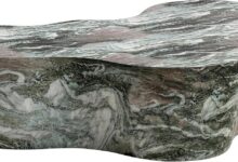 Our Take on the Slab Grey/Blush Faux Marble Coffee Table