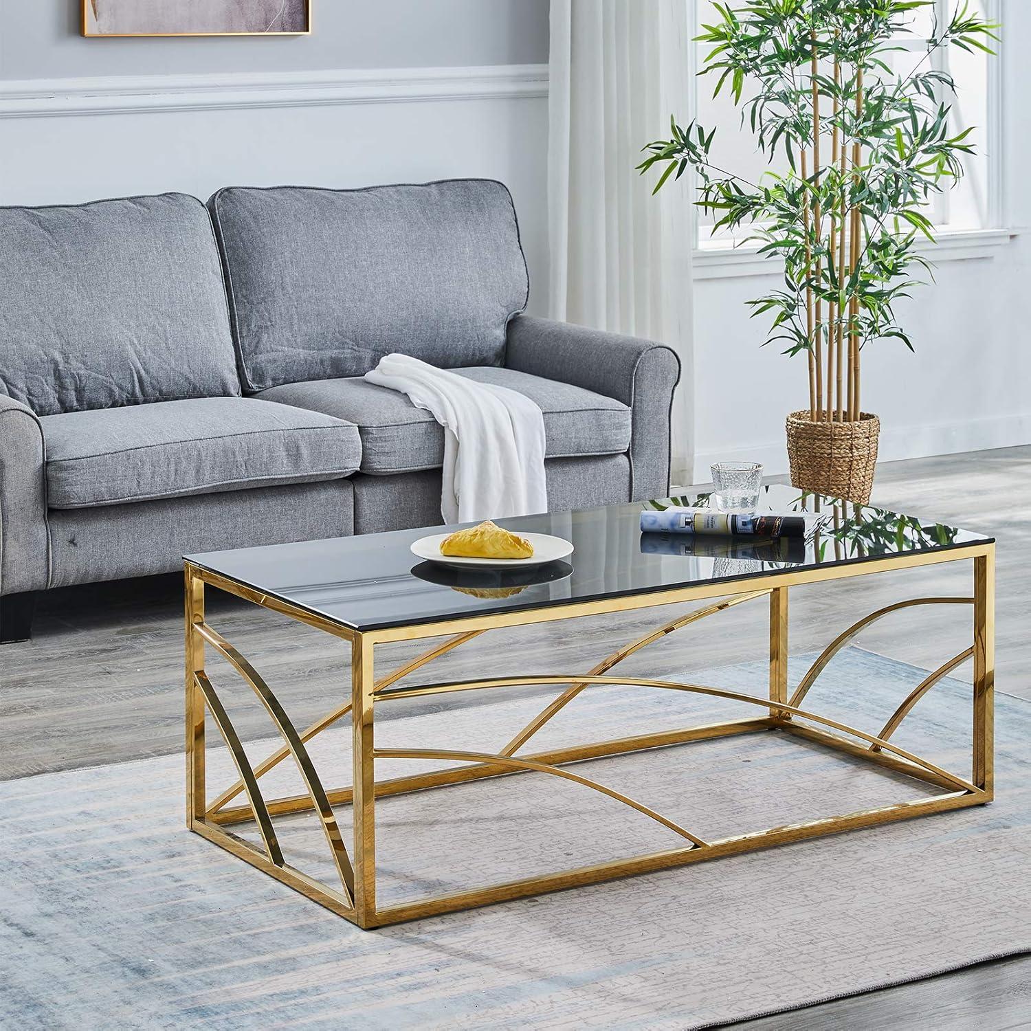 Our Honest Take on the Sleek Gold & Glass Coffee Table for Living Rooms