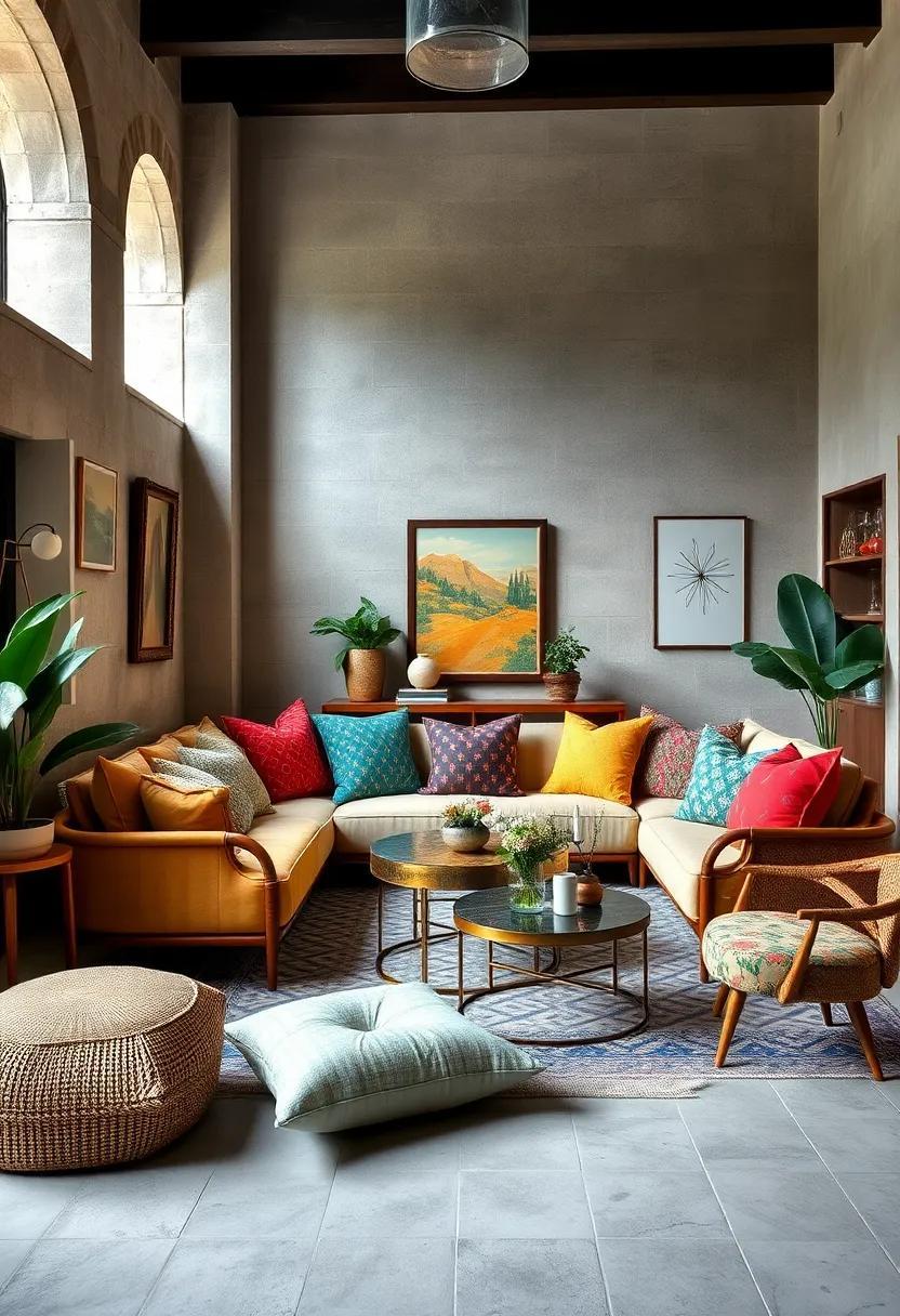 23 Eclectic Room Ideas Featuring Mismatched Pillows for a Unique Vibe