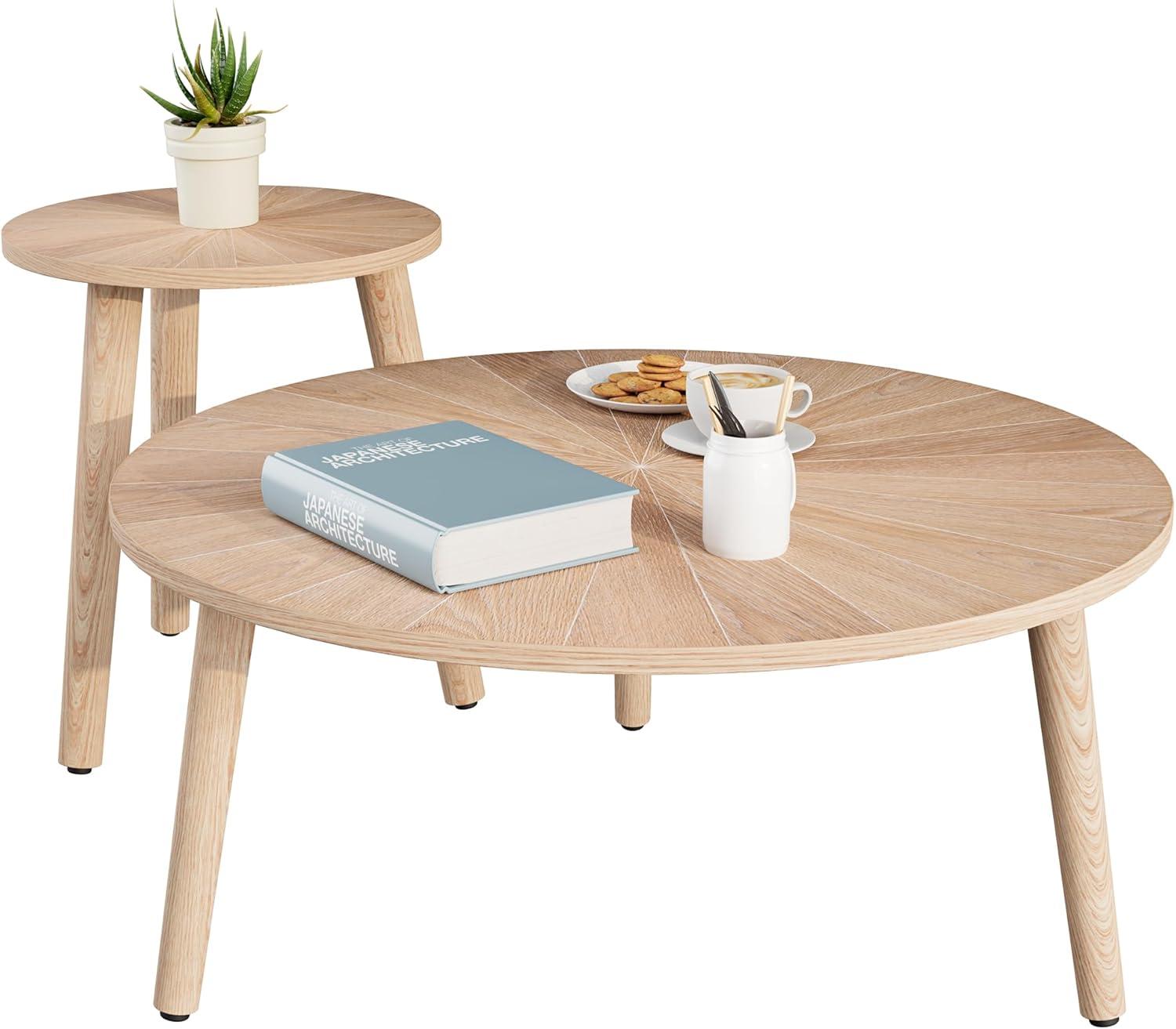 Our Take on the VVFLU Oak Round Coffee Table Set: Style Meets Function