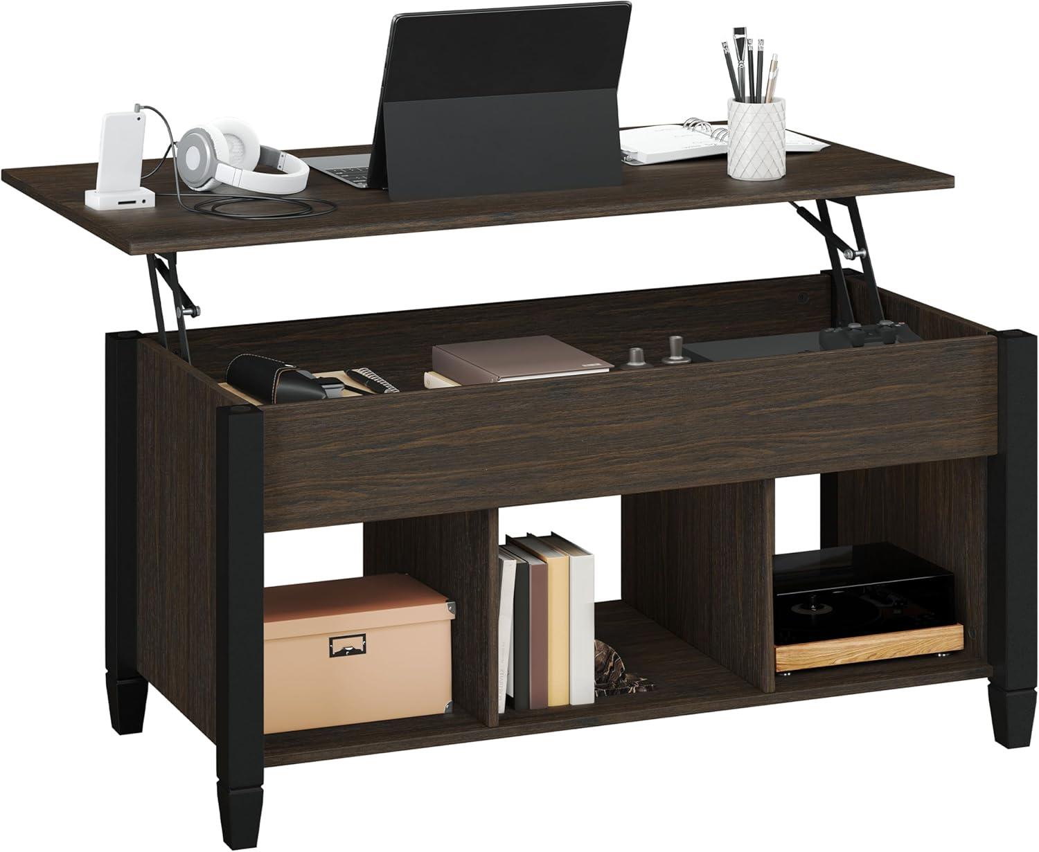 How We Loved the Yaheetech Lift-Top Coffee Table’s Smart Design
