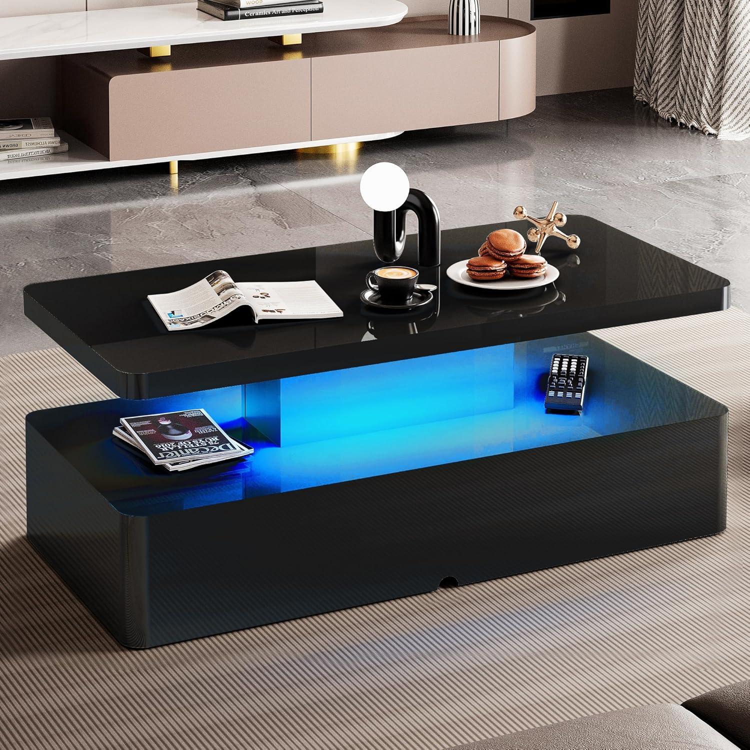 Our Honest Take on Spurgehom’s Sleek LED Coffee Table