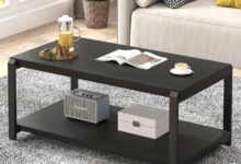 Our Take on the EXCEFUR Black Coffee Table: Stylish and Sturdy