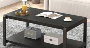 Our Take on the EXCEFUR Black Coffee Table: Stylish and Sturdy