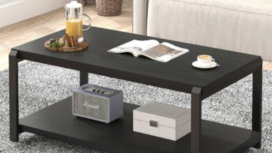 Our Take on the EXCEFUR Black Coffee Table: Stylish and Sturdy