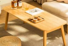 Why We Love the Foldable Bamboo Coffee Table for Small Spaces