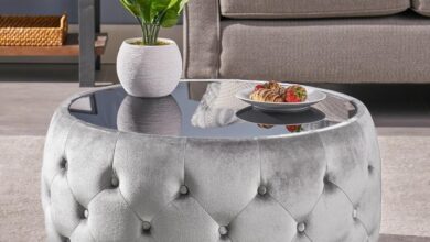 Our Take on the SSLine 30″ Velvet Ottoman Coffee Table