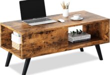 How Our Rust Brown Coffee Table Transformed Our Small Living Space