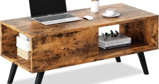 How Our Rust Brown Coffee Table Transformed Our Small Living Space