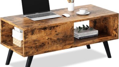 How Our Rust Brown Coffee Table Transformed Our Small Living Space