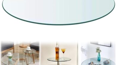 Our Honest Take on the HJXGQJM Round Tempered Glass Tabletop