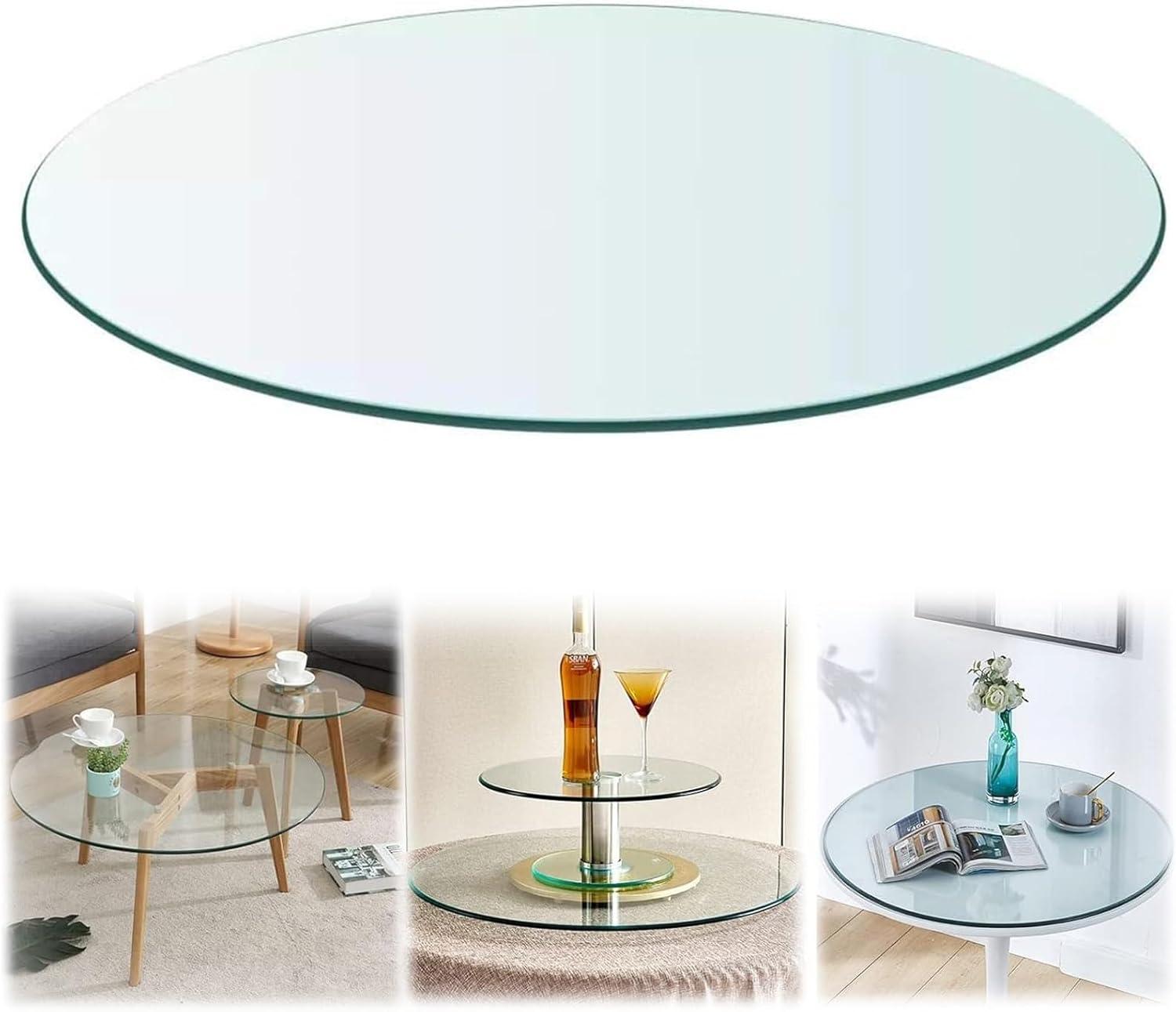 Our Honest Take on the HJXGQJM Round Tempered Glass Tabletop