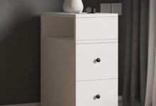 Our Honest Take: Sleek Modern White Nightstand with Storage Space