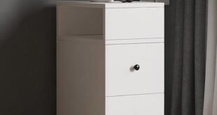Our Honest Take: Sleek Modern White Nightstand with Storage Space