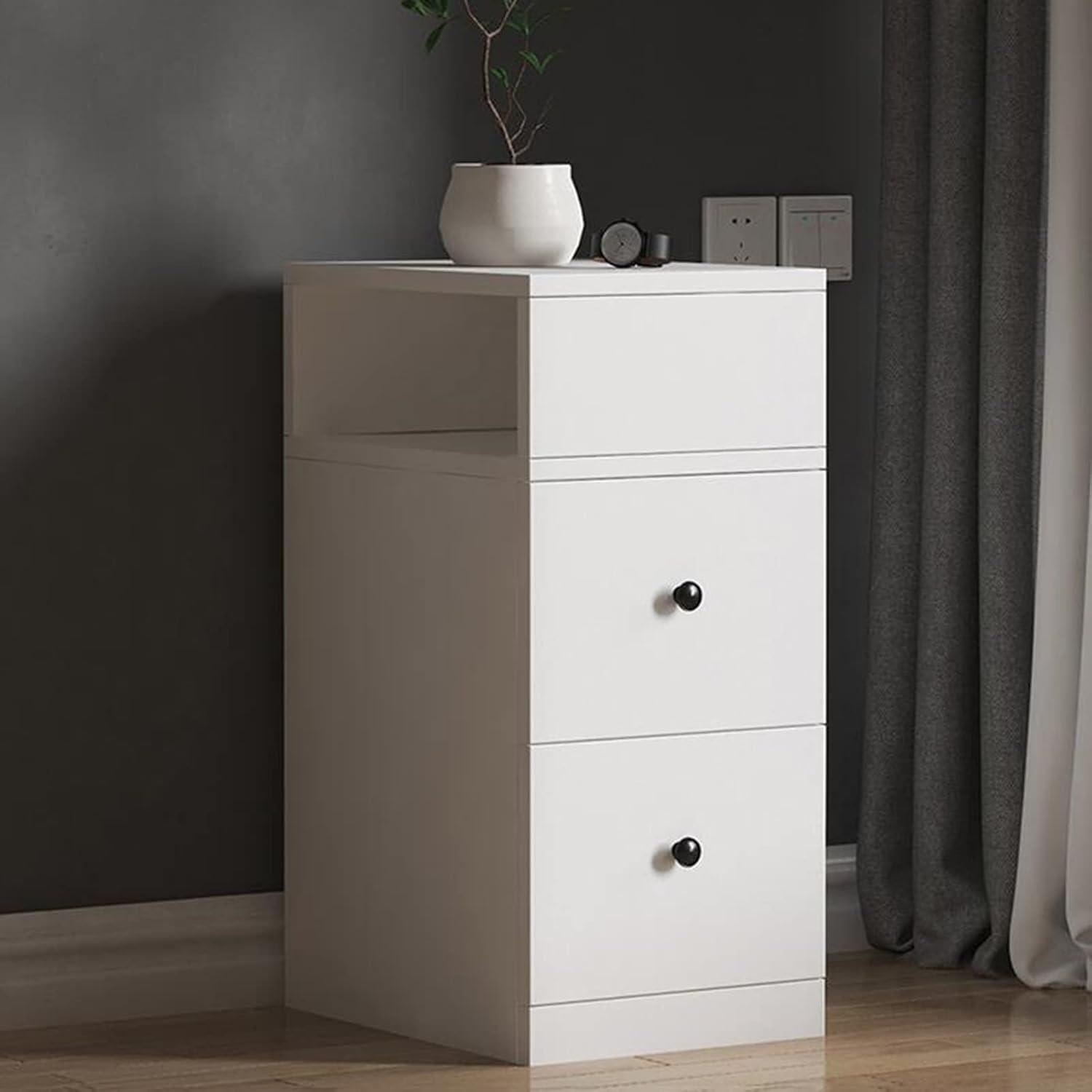 Our Honest Take: Sleek Modern White Nightstand with Storage Space