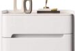 Our Take on the Elegant White Bedside Table with 2 Drawers