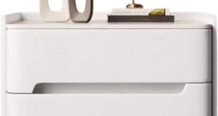 Our Take on the Elegant White Bedside Table with 2 Drawers