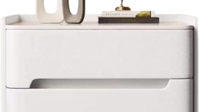 Our Take on the Elegant White Bedside Table with 2 Drawers