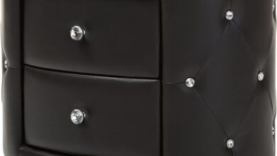 Our Take on the Baxton Davina: Glam Nightstand with Chic Storage
