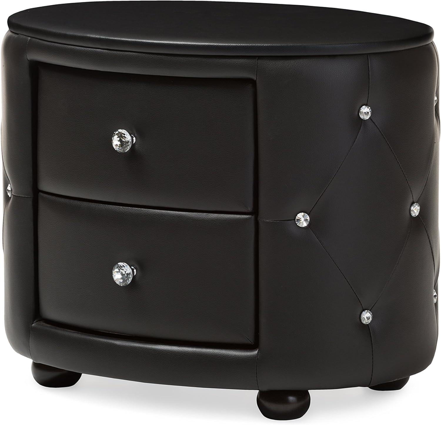 Our Take on the Baxton Davina: Glam Nightstand with Chic Storage