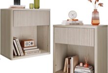 Our Honest Take on WLIVE’s Stylish Mid-Century Nightstand Set