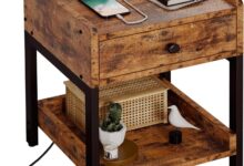 Why We Love the LIKIMIO Nightstand with Built-In Charging Station