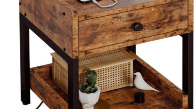 Why We Love the LIKIMIO Nightstand with Built-In Charging Station