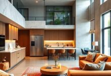 24 Brilliant Ideas for Open Concept Living Rooms with Modern Kitchen Appliances