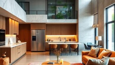 24 Brilliant Ideas for Open Concept Living Rooms with Modern Kitchen Appliances