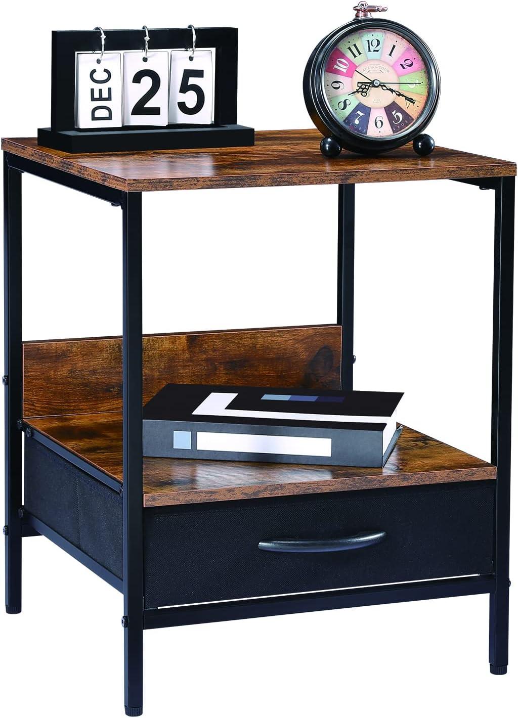 Our Honest Take on the Kamiler Industrial Nightstand: Style Meets Function