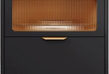 Why We Love This Sleek Leather-Wrapped Nightstand for Our Room