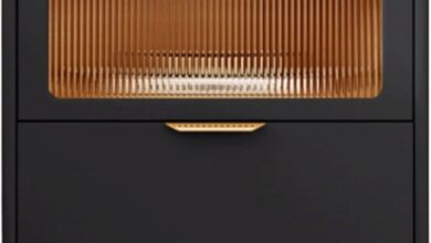 Why We Love This Sleek Leather-Wrapped Nightstand for Our Room