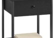 Our Honest Take on the VASAGLE Ebony Black Nightstand’s Style & Storage