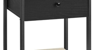 Our Honest Take on the VASAGLE Ebony Black Nightstand’s Style & Storage