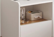 How We Found Elegance and Function in This Modern White Nightstand