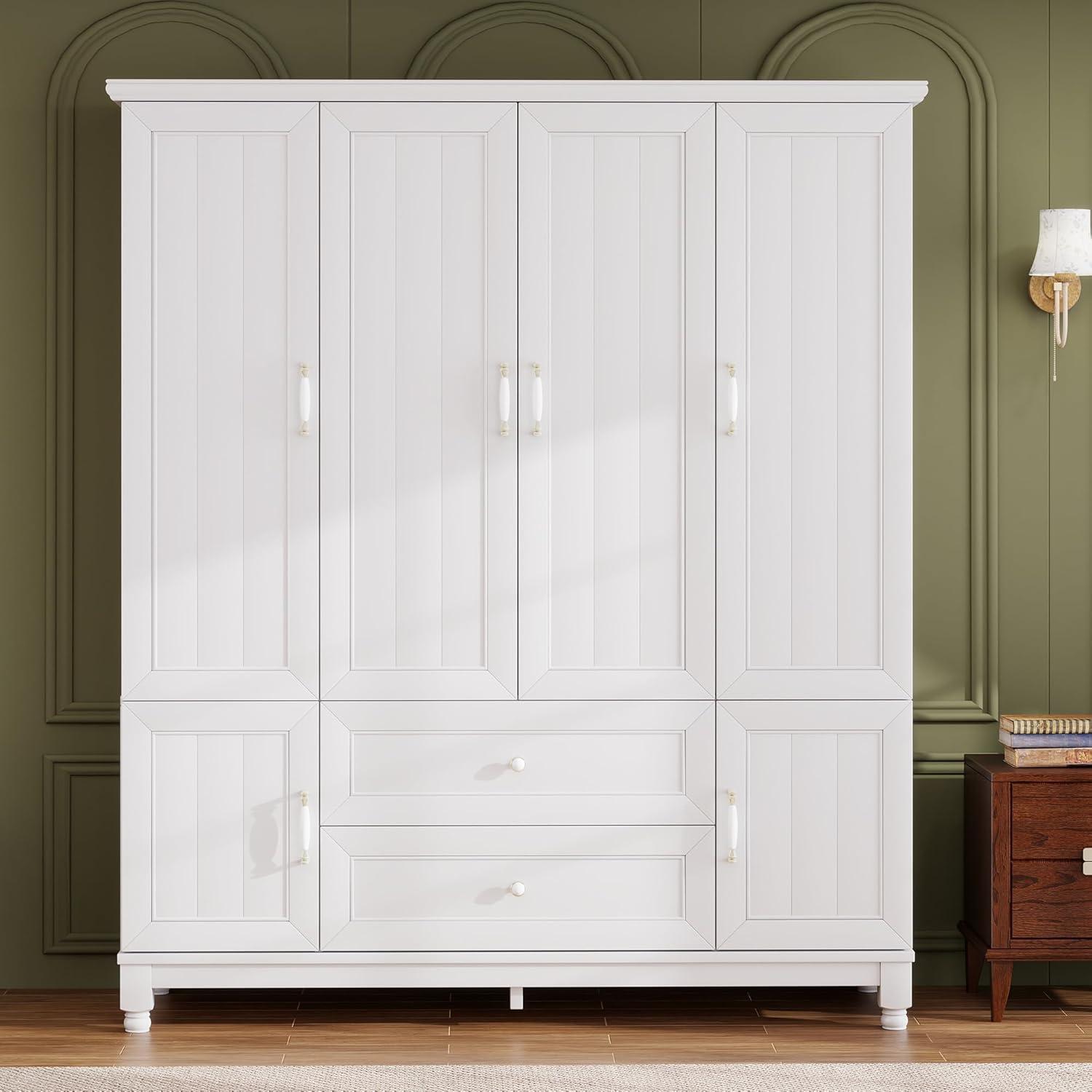 Why We Think the Nesbsakte Ivory White Wardrobe Works for Us